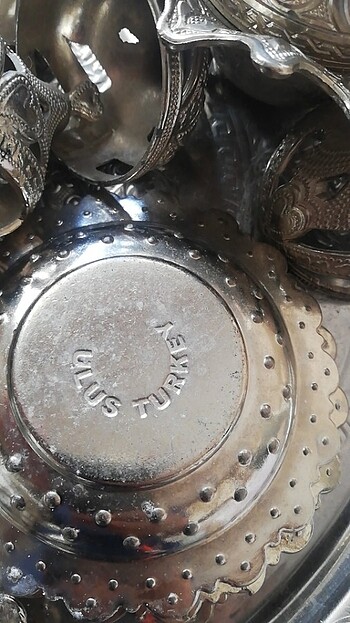 otantik kahve seti.. 6bardak 6tabak 1şekerlik 1tepsi - Görsel 6