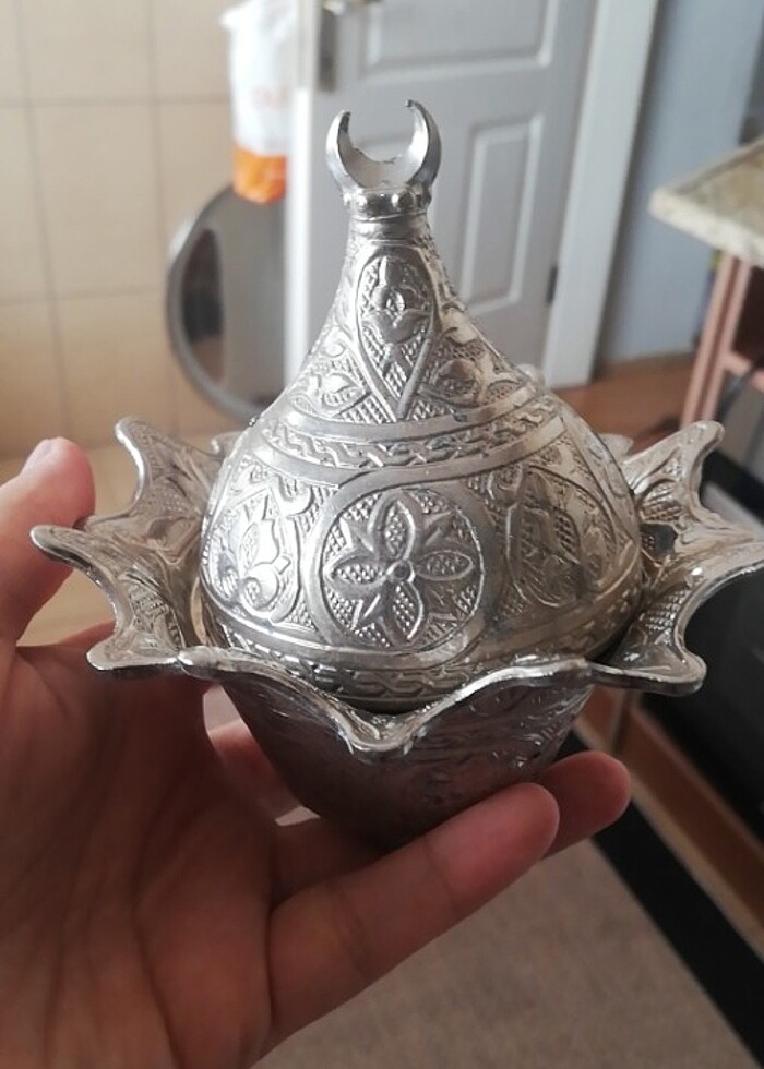 otantik kahve seti.. 6bardak 6tabak 1şekerlik 1tepsi - Görsel 3