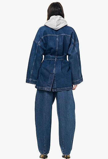 m Beden H&M kot ceket etiketli