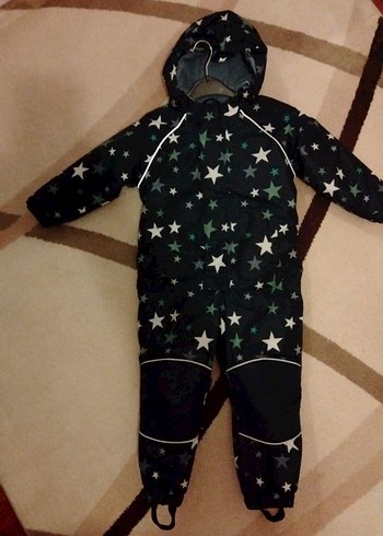 Erkek Çocuk Siyah Baskılı kar tulumu - Görsel 3