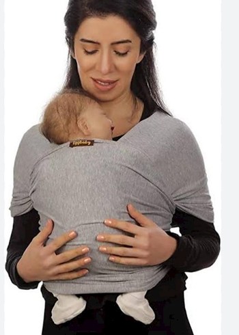 NEKO EGGBABY Gri Pamuk Esnek Bebek Sling