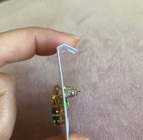 swarovski Çelik taşlı küpe