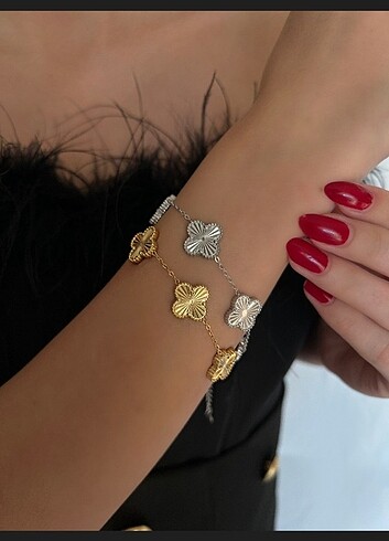 Çelik Bileklik Van Cleef Model 