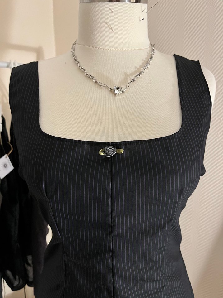 mor çizgili korse - Görsel 2