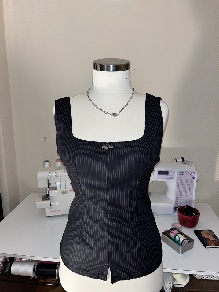 mor çizgili korse - Görsel 5