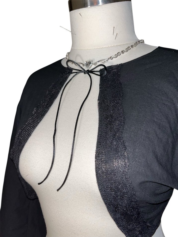 gotik dantelli bolero - Görsel 3