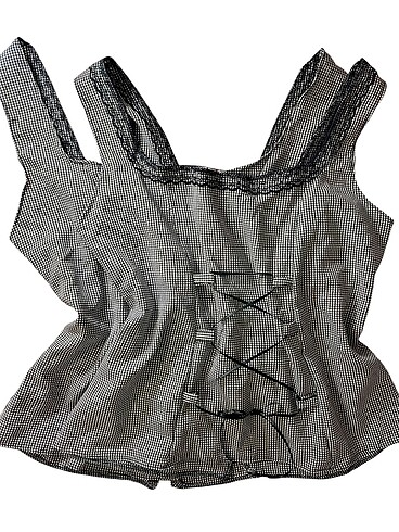 ekoseli bluz - Görsel 5