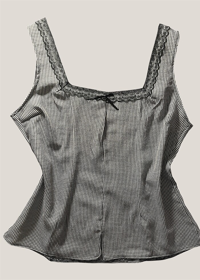 ekoseli bluz - Görsel 2