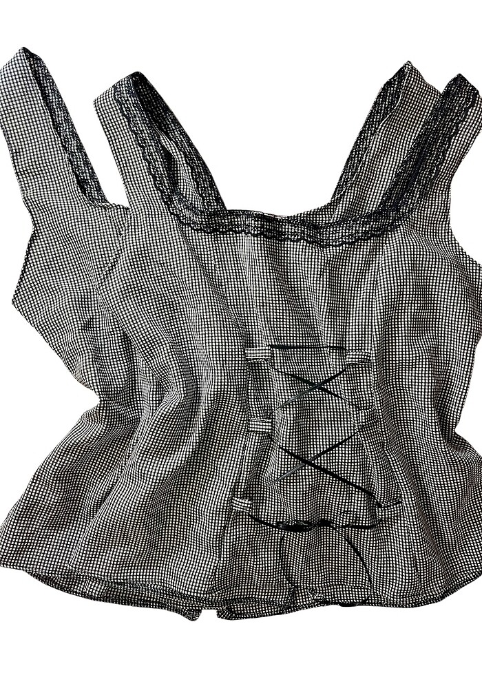 ekoseli bluz - Görsel 5