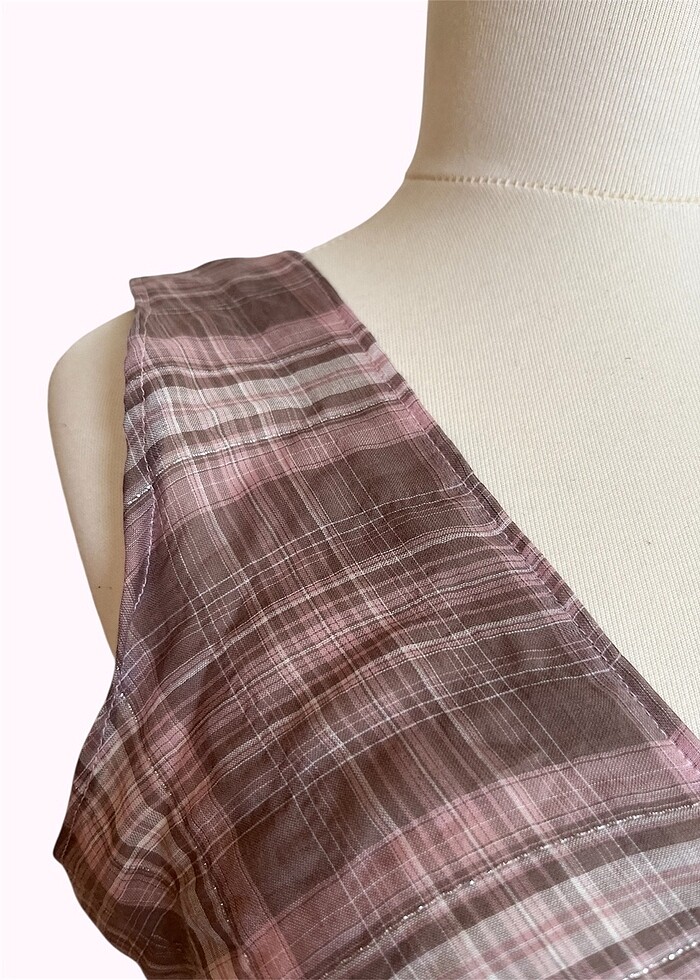 ince pamuk vual coquette bluz - Görsel 2