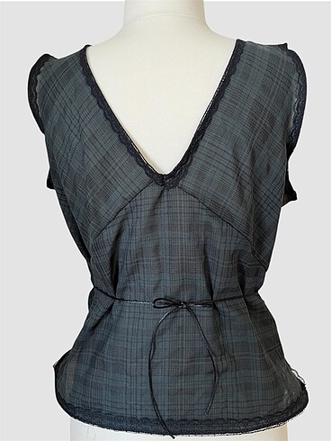 kareli v yaka üst - Görsel 3