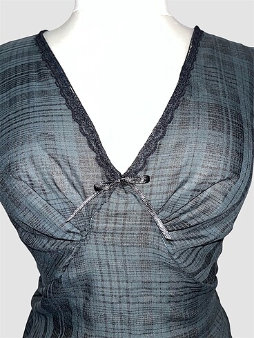 kareli v yaka üst - Görsel 2