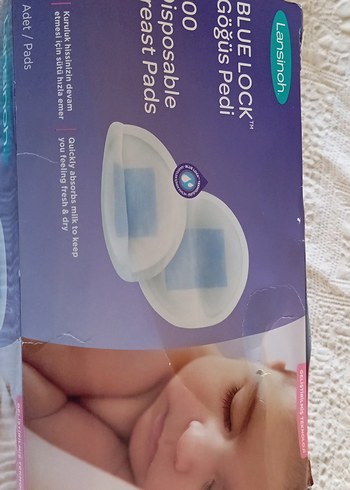 Lansinoh Mavi Tek Kullanımlık Göğüs Pedi 100'lü - Görsel 2