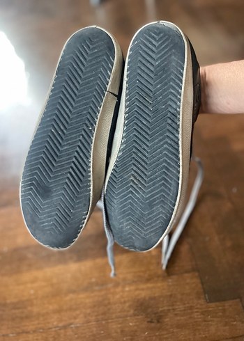 Orjinal Golden Goose siyah deri yıldızı yaldızlı - Görsel 4