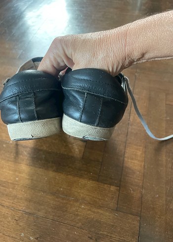 Orjinal Golden Goose siyah deri yıldızı yaldızlı - Görsel 5