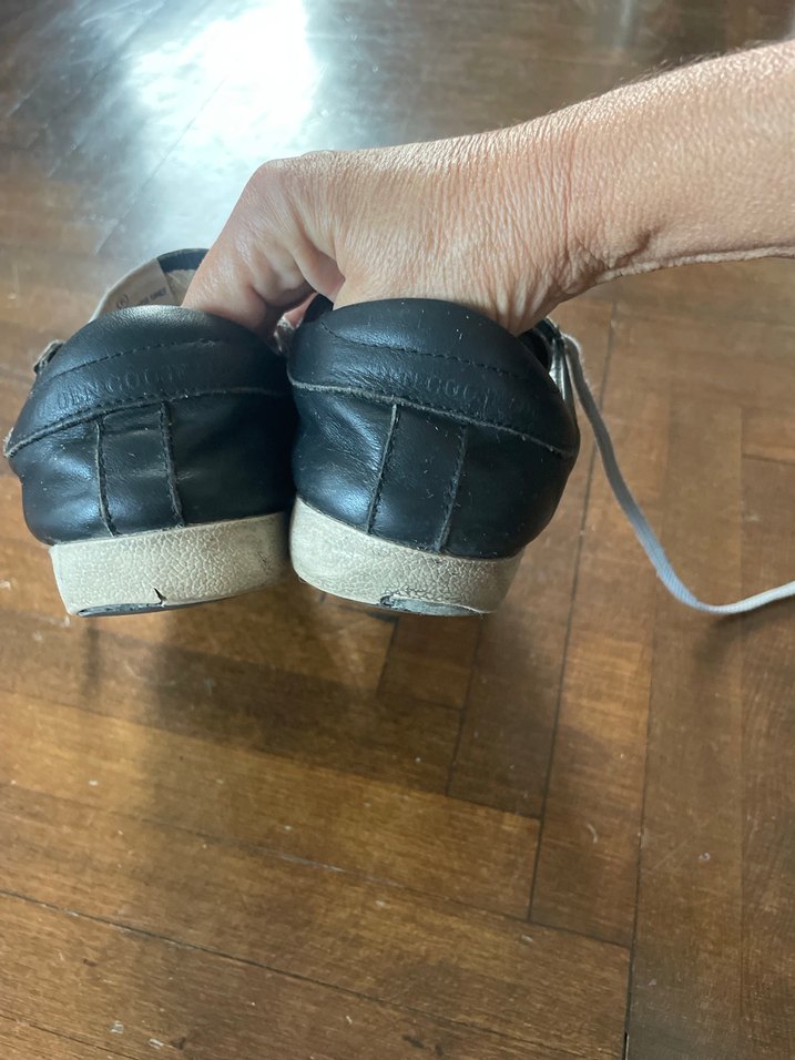 Orjinal Golden Goose siyah deri yıldızı yaldızlı - Görsel 5