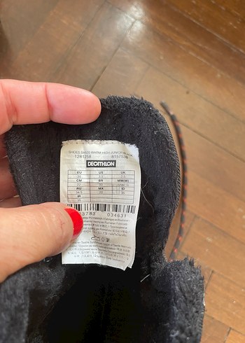 35 beden Gri Erkek Çocuk Kış ve kar Bot - Görsel 4