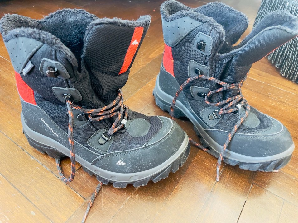 35 beden Gri Erkek Çocuk Kış ve kar Bot - Görsel 3