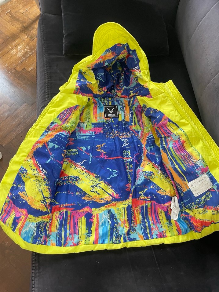 B&G store 8 yaş Erkek Çocuk Sarı Kapüşonlu Fermuarlı Mont - Görsel 2