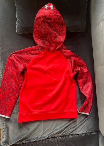 Under Armour Kırmızı Kapüşonlu Erkek Çocuk Sweatshirt 6-7 yas - Görsel 2