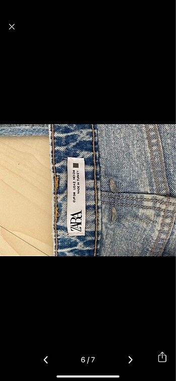xs Beden Zara jean