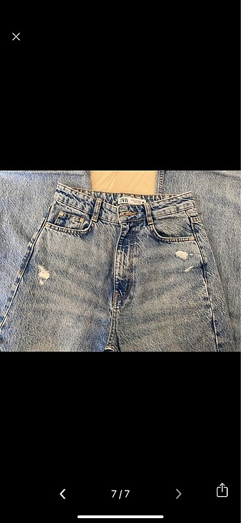 xs Beden mavi Renk Zara jean