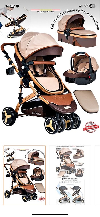 Baby Home bebek arabası