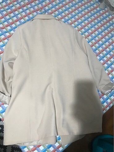 Krem rengi kadın blazer ceket