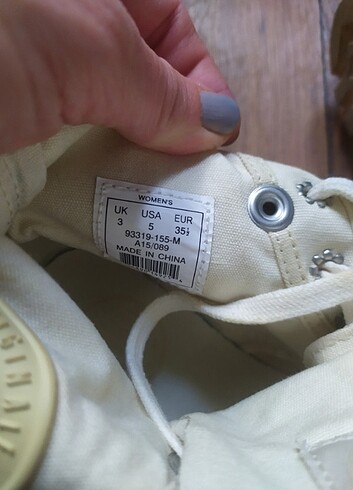 Palladium kanvas topuklu bot.