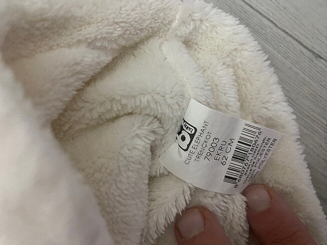 Yeni doğan Bebek polar mont 62cm - Görsel 5