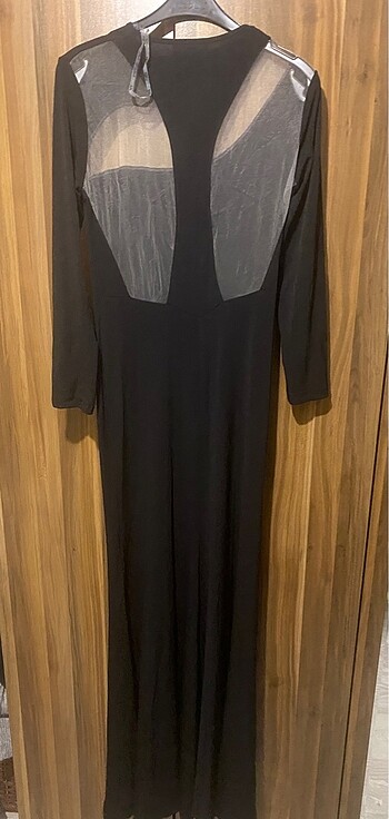 Keikei 40 beden uzun  abiye sırt dekolte - Görsel 4