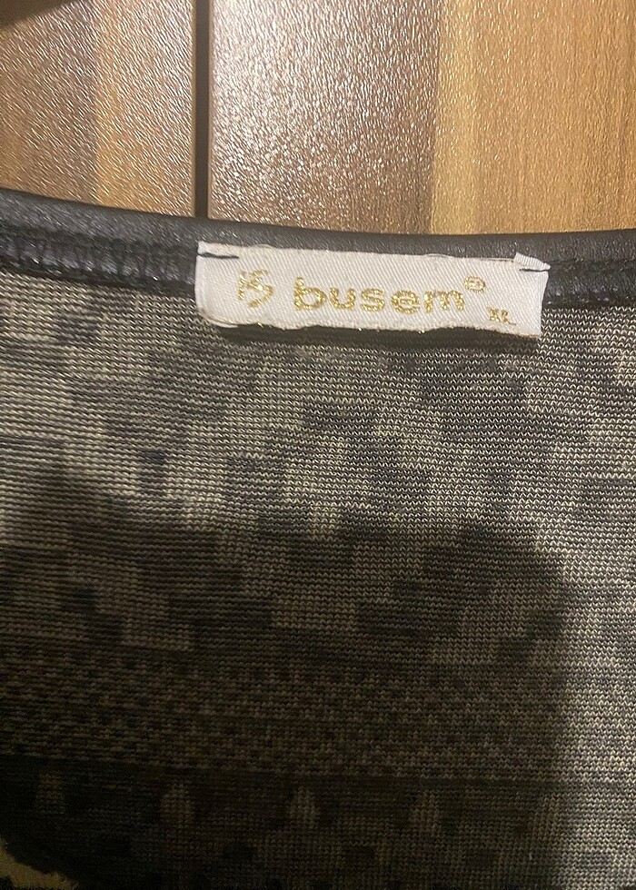 Busem marka Etnik desenli çan elbise yaka kısmı deri xl beden - Görsel 3