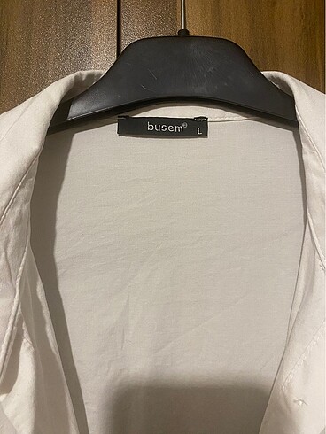 l Beden Busem marka oversize L beden arka ön baskılı gömlek