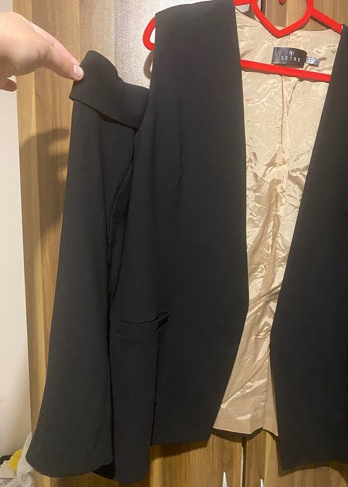 Setre marka xxl beden omzu açık ceket - Görsel 2