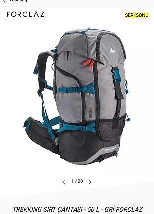 Decathlon Decathlon Forclaz 50 Litre sırt çantası