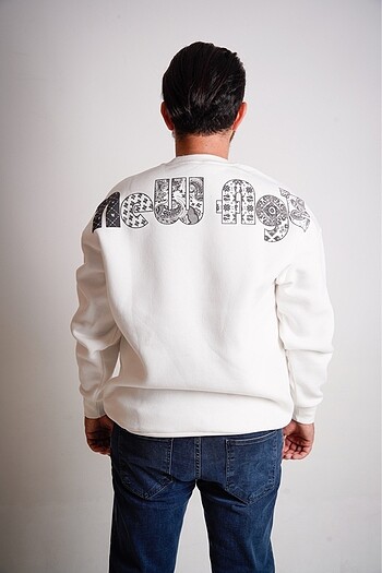 s Beden NileynWoman 3 İplik Unisex Oversize