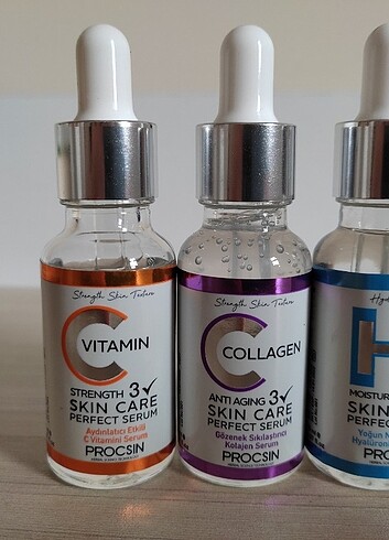 Procsin Serum C Vitamini/ Collagen/ Hyaluranik Asit ve Yüz Temiz
