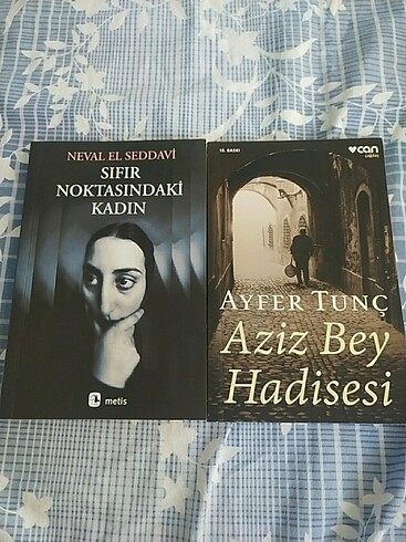 2 kitap Sıfır noktasındaki kadın/ Aziz bey hadisesi 