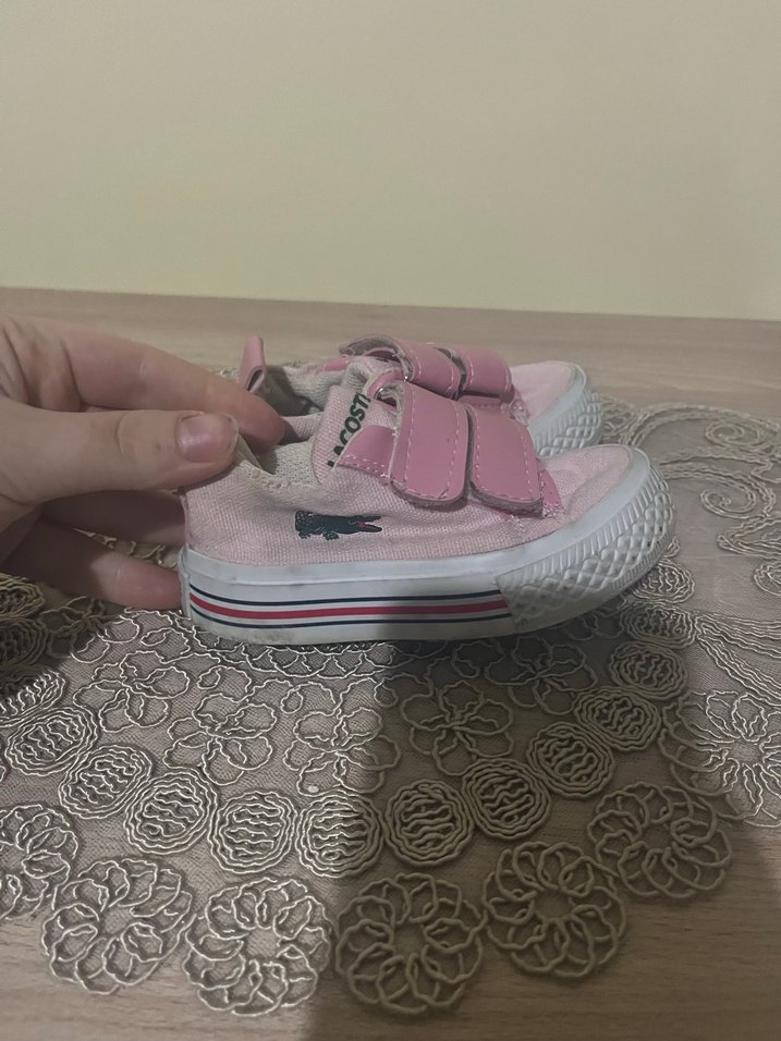 Kız Çocuk Pembe Cırtlı Spor Ayakkabı - Görsel 2