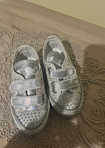 Gri Yılan Desenli Kız Spor Ayakkabı - Görsel 3