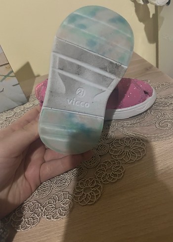 Kız Çocuk Pembe Cırt Cırtlı Terlik - Görsel 4