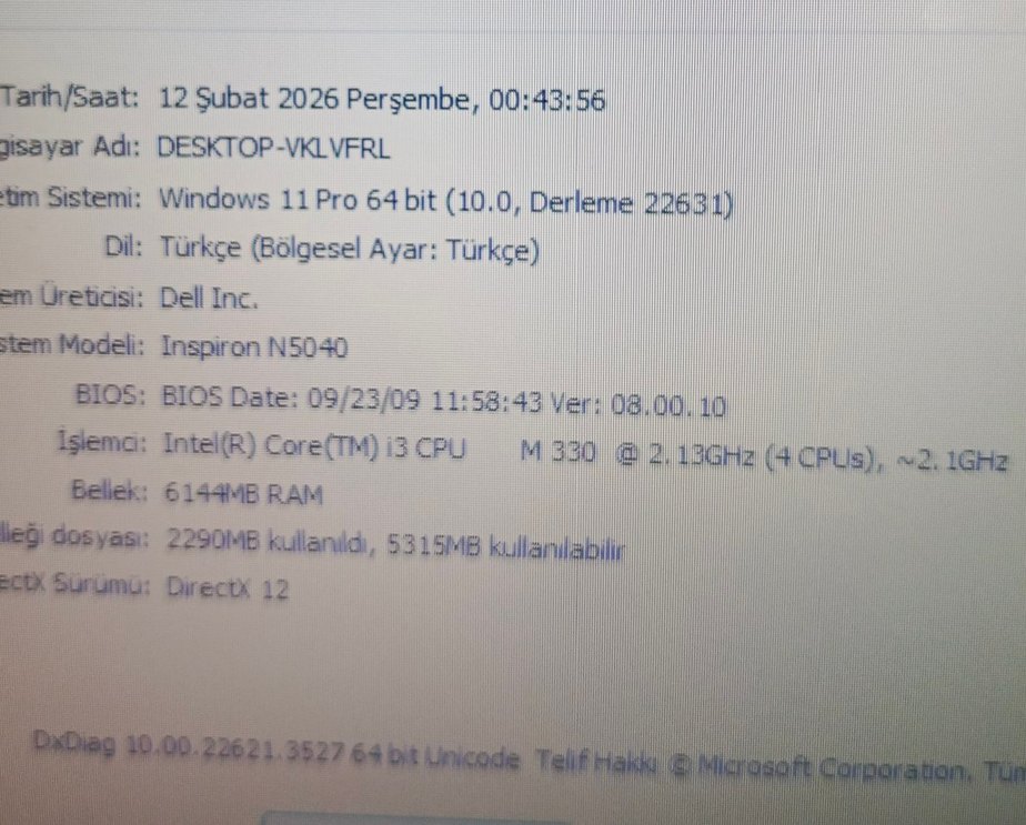 Dell i3 Dizüstü laptop Bilgisayar - Görsel 4