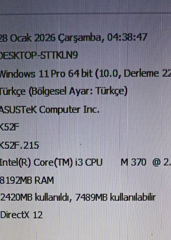 asus i3 dizüstü Laptop Bilgisayar - Görsel 3