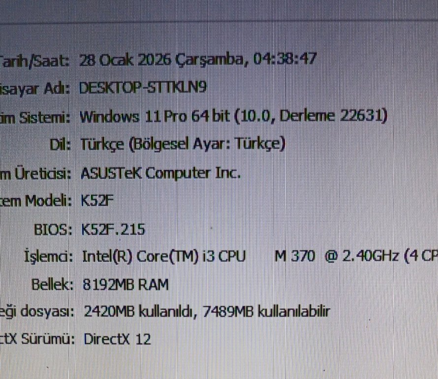 asus i3 dizüstü Laptop Bilgisayar - Görsel 3