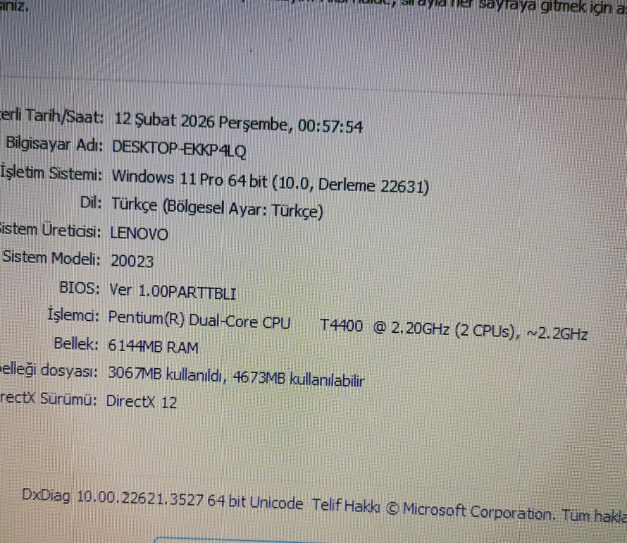 Lenovo g550 dizüstüLaptop bilgisayar - Görsel 2