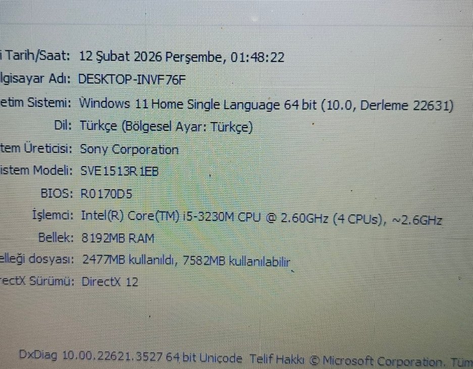 Sony vaio Dizüstü laptop Bilgisayar - Görsel 4