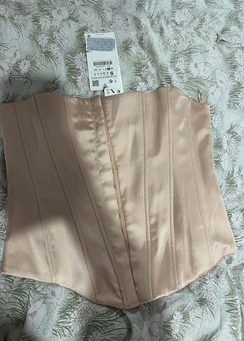 Zara saten korse pudra - Görsel 2