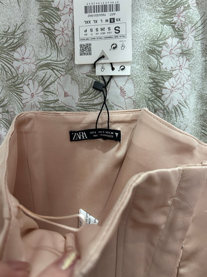 Zara saten korse pudra - Görsel 3