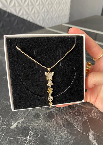 Kapaklı taşlı kolye - Görsel 5