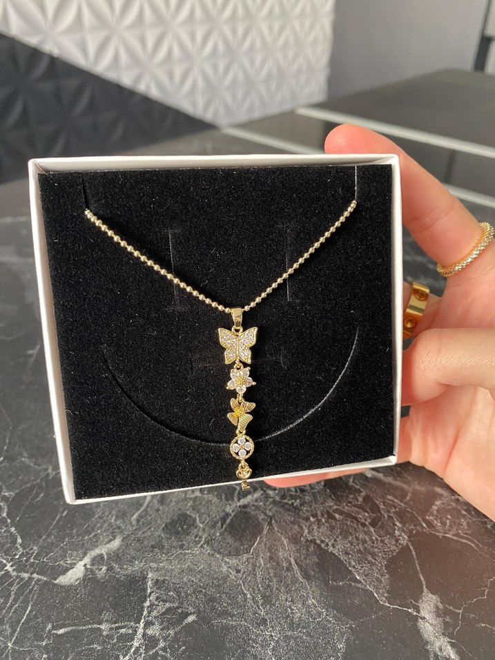 Kapaklı taşlı kolye - Görsel 5